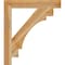Ekena Millwork Merced Block Rough Sawn Bracket, Western Red Cedar, 4"W x 30"D x 34"H BKT04X30X34MRC05RWR - alternate 4